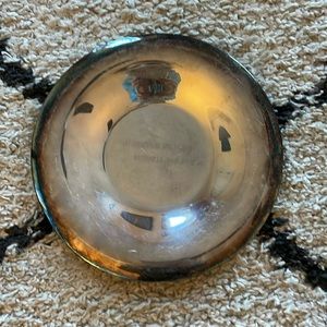 Silver horse show trophy plate